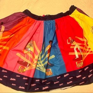 Unique Vintage Barbie Disco Nights Swing Skirt. New with Tags 26W (5x).